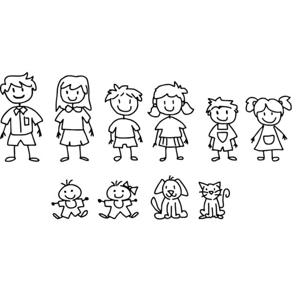 Familie Comic Miniaturansicht